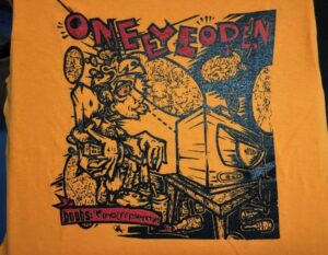 One Eye Open Boobs 7" cover T-shirt